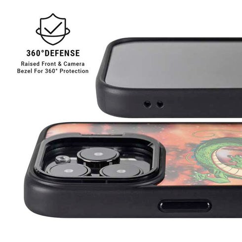 Dragon Ball Z One Wish Shenron iPhone 15 Pro Kickstand Case
